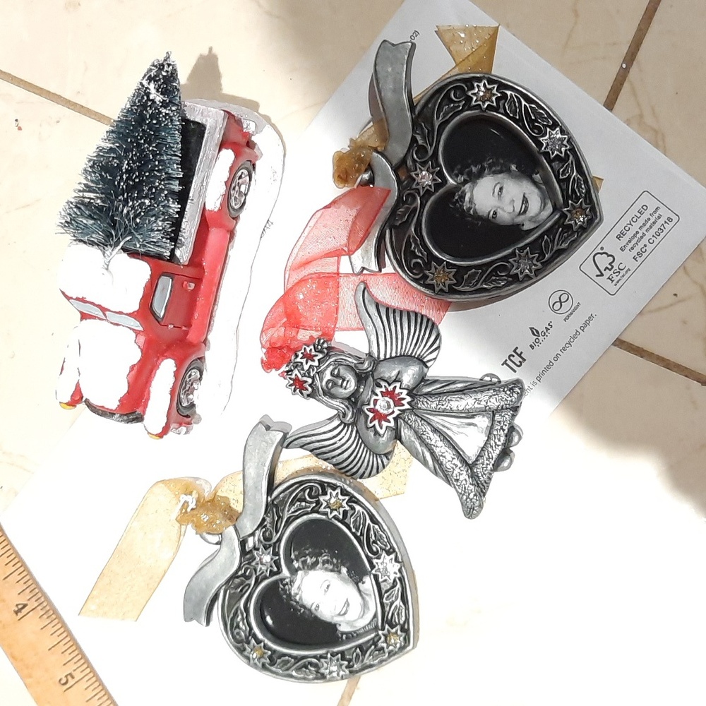 Lot of 4 Vixtorian Inspired Photo & Angel 😇 Ornaments Figurine🎄🎁
